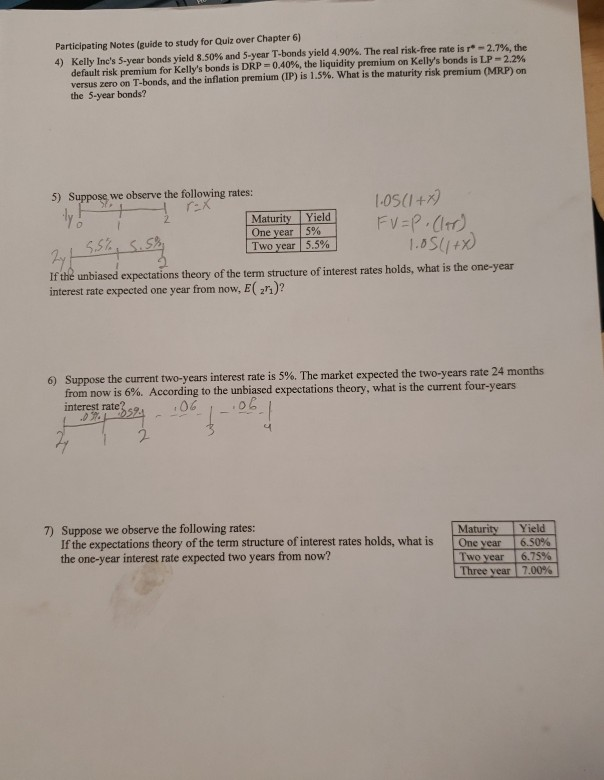 6 Understand interest rates and how to use them to evaluate values!