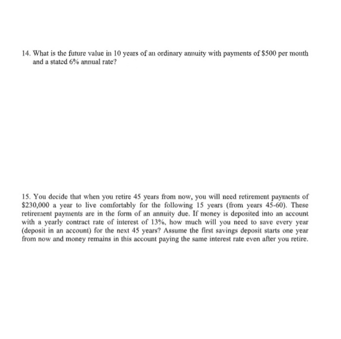  please show work and formulas to better explain how to do