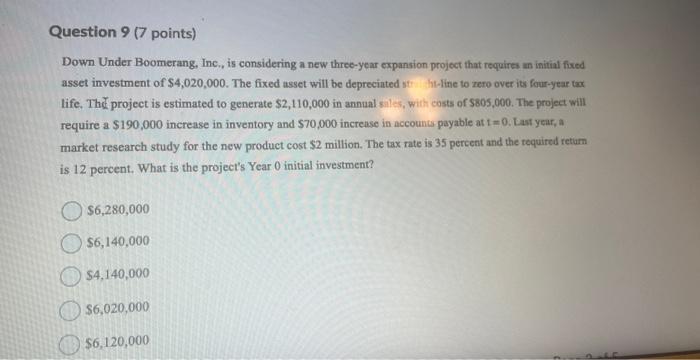 need help on both please Down Under Boomerang, Inc, is considering a