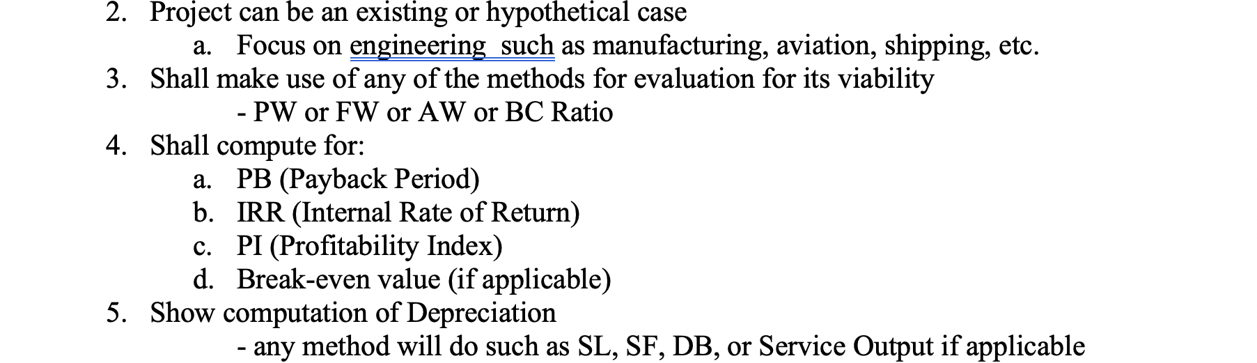 Could u please solve and explain a. - 2. Project can be