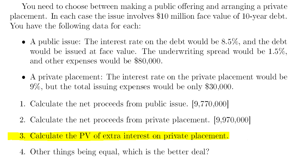 Please help me answer question 3. You need to choose between making