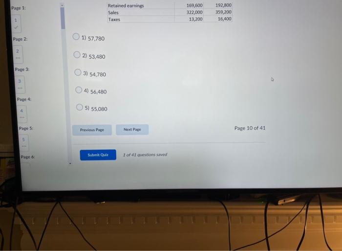sheet accounts listed below are the only items on the company's balance