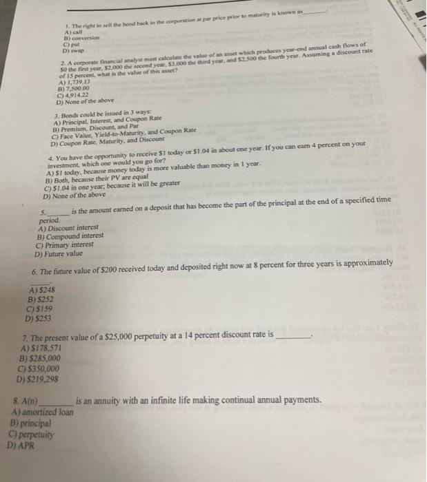  Please answer all, thank you :) A) call B) conversicen c)