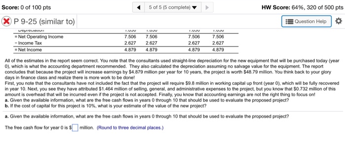100 pts 5 of 5 (5 complete) v HW Score: 64%, 320