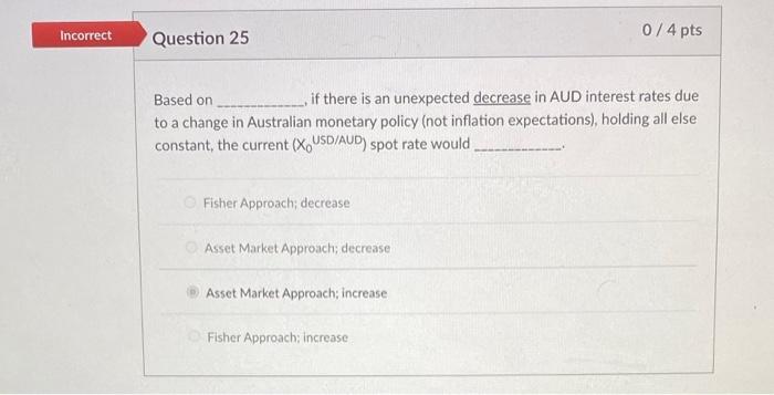 for the USD and EUR are: rUSD=1% and rEUR=5%. The expected USD/EUR