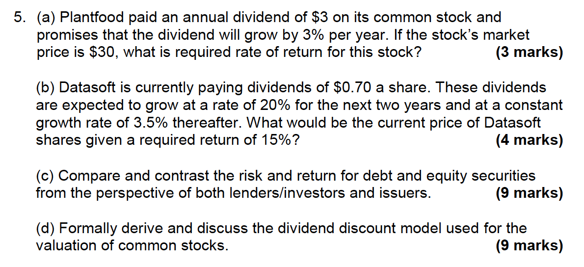 please answer the questions according to the marks appointed per question and