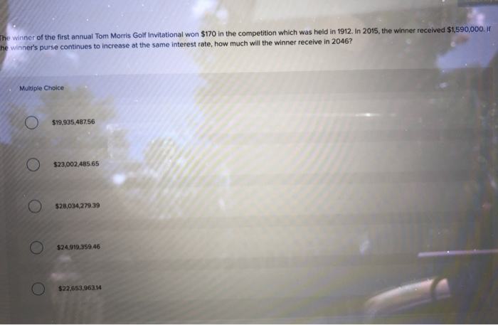 invest the money at an annual rate of 6.2 percent until the