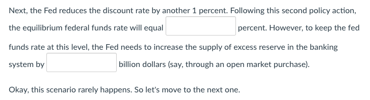 for excess reserves by the banking system as a whole. The discount