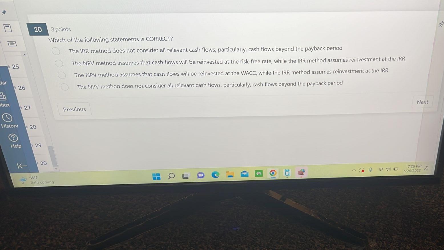 Inc. estimates that its average risk projects have a WACC of 10%,