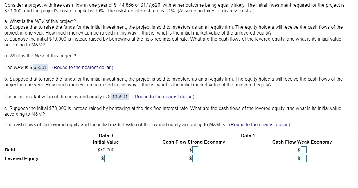 SOLVE OPTION C ONLY PLEASE AND SHOW THE STEPS Consider a project