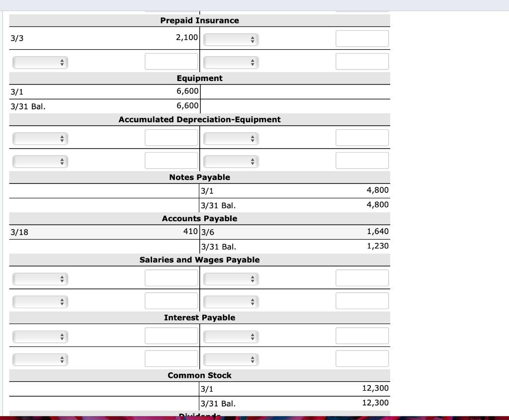 select "No Entry" for the account titles and enter o for the
