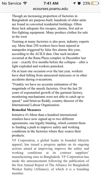 these retailers have an obligation to improve working conditions in Bangladesh once