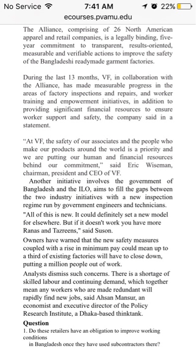 they have used subcontractors there? 2. Is it better to walk away