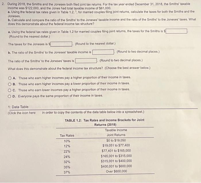 need quickly, will like!!! 2. During 2018 , the Smiths and the