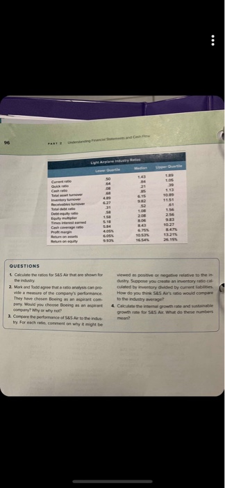 Planning at S&S Air, Inc. partial peyment before the order is complete.