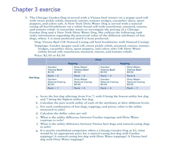 we evaluated the utility and optimal prices for different hot dog offers.