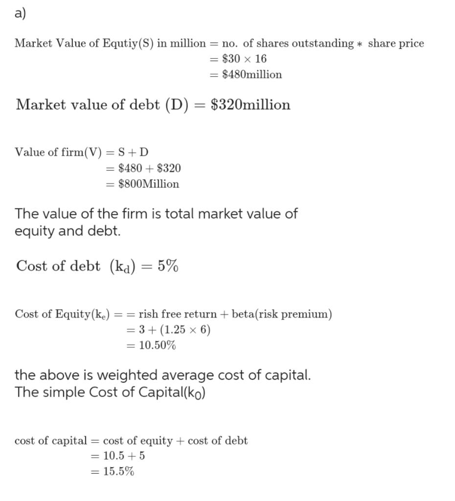 For question b, please look at the following answer as reference. a)