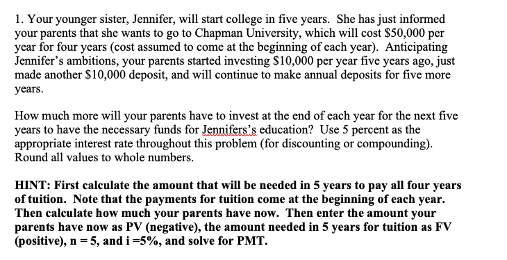  #1 is reference... need #2 solved Using BA II Plus Texas