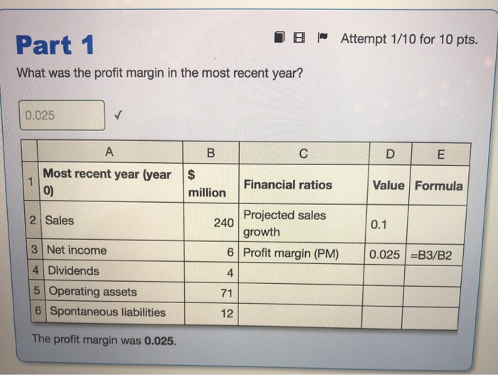 following information about ABC Corp.: A B D 1 Most recent year