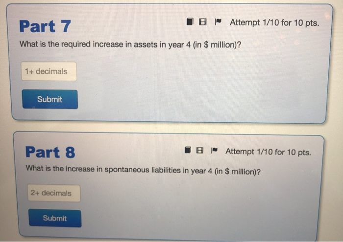 6 18 Attempt 1/10 for 10 pts. Part 1 What was the