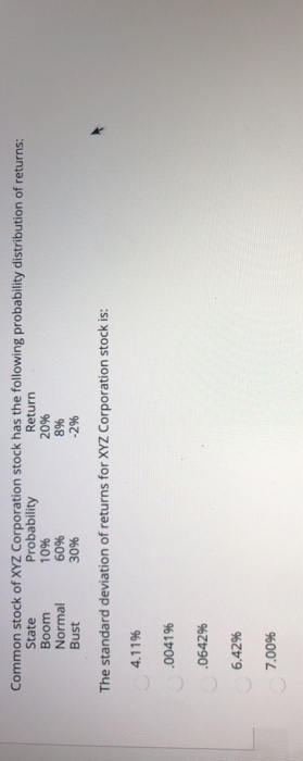 return for a given set of positive returns The arithmetic average return