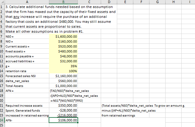 The assignment I am working on is called, Additional Funds Needed