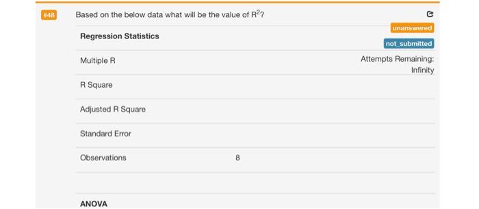  show work not excel it's one question #48 Based on the