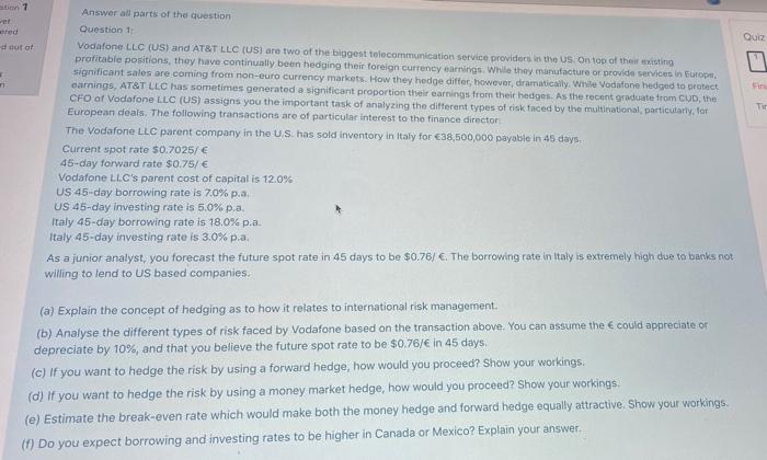 please answer as fast as you can to 7 ted our of