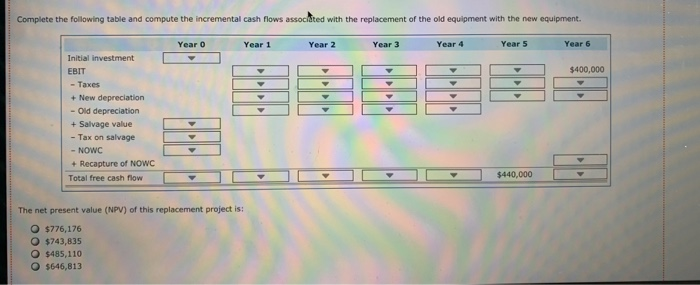 Keep the Highest: /11 4. Analysis of a replacement project . At