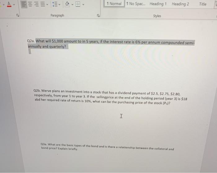  A ill 1 Normal 1 No Spac... Heading 1 Heading 2