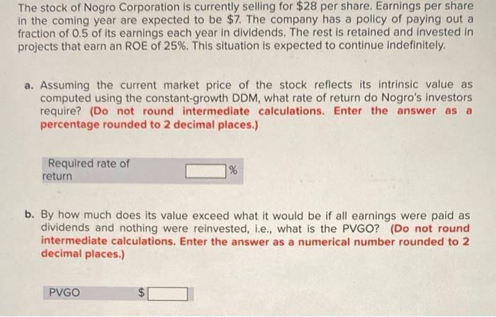 please solve a and b a. Assuming the current market price of