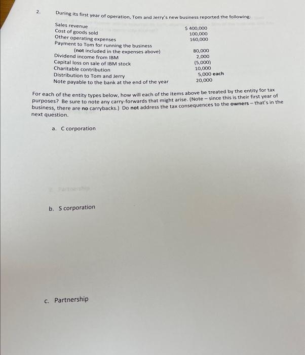 please help with showing work will give thumbs up 2. During its