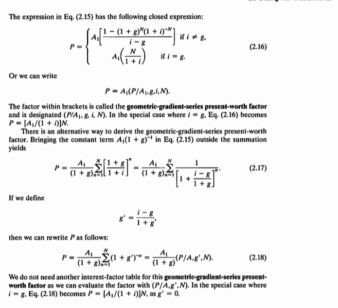 and on. Assuming all revenue cash flows are at the end of