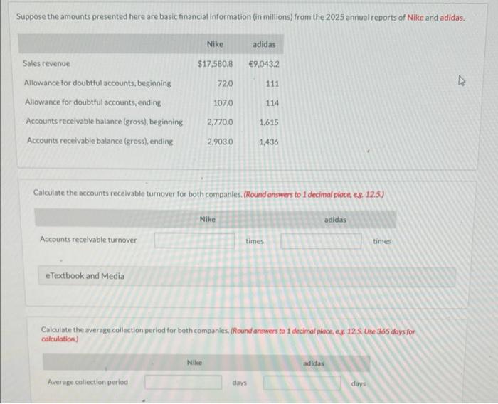  Suppose the amounts presented here are basic financial information (in millions)