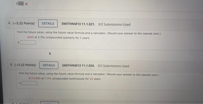  Find the future value, using the future value formula and a