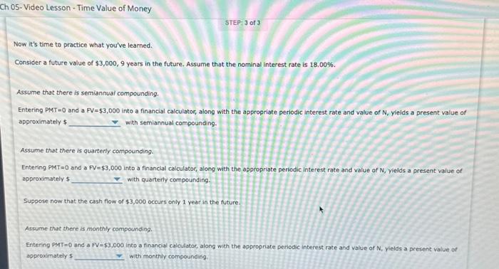  Now it's time to practice what you've learned. Consider a future