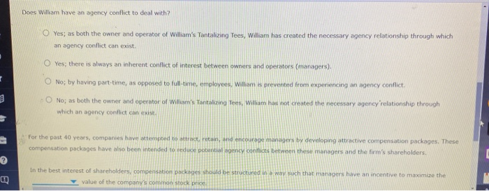 can degenerate into an agency conflict when an agent acts in a