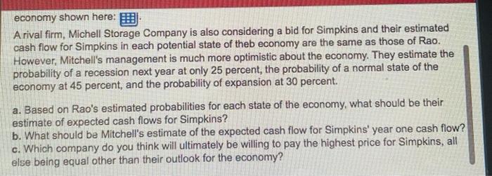 order to copy its contents into a spreadsheet.) 1 Scenario Il Expansion