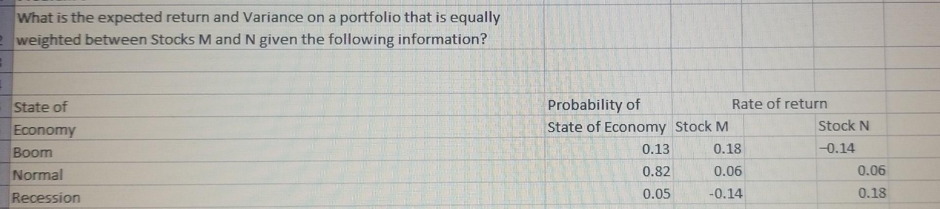  show work and formula no excel please What is the expected