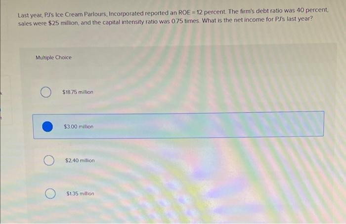 principles of finance chapter 3 please help solve and explain steps Last