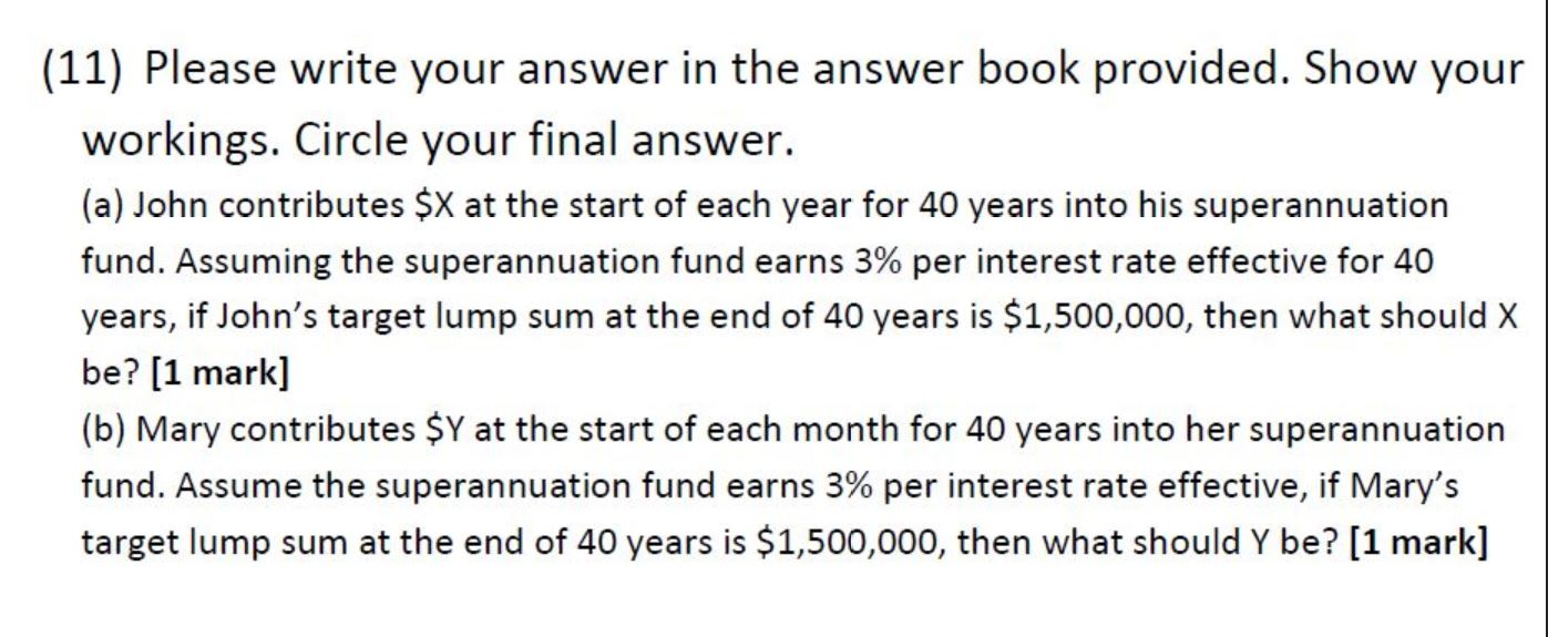 without using a financial calculator or excel. Please provide all formula