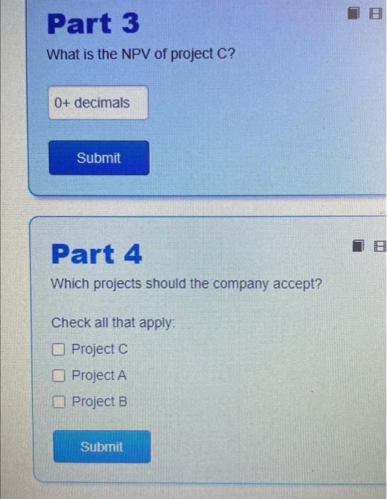 flow cash flow in 1 year A -8,300 9,960 B -4,000 4,200