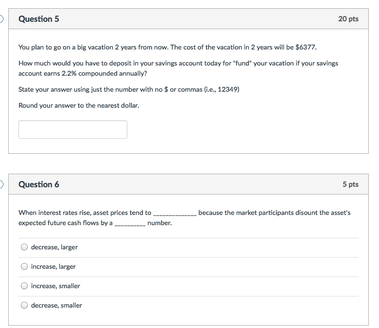 O A lump sum payable O An annuity receivable D Question 2
