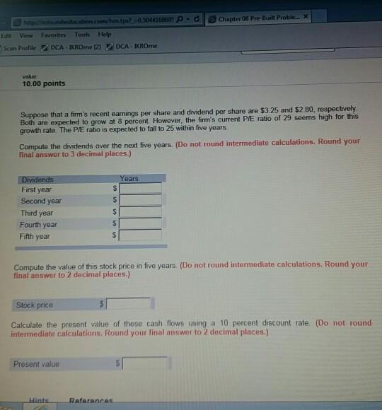  Edit View Faventes Toolk Help ) Scan Profile a DCA-XROme (2)