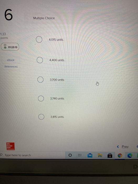 had the following information available for the year. Calculate the equivalent units