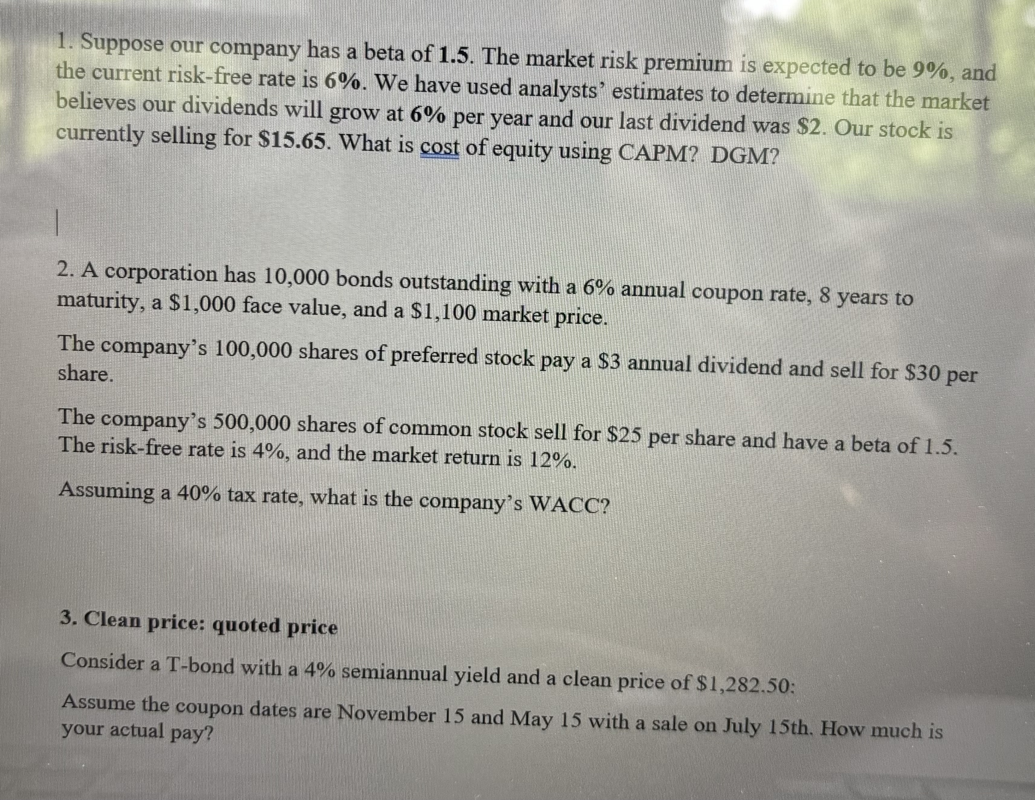  Please answer the 3 questions 