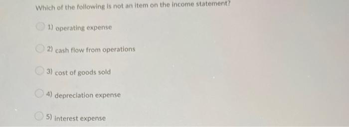 sheet accounts listed below are the only items on the company's balance