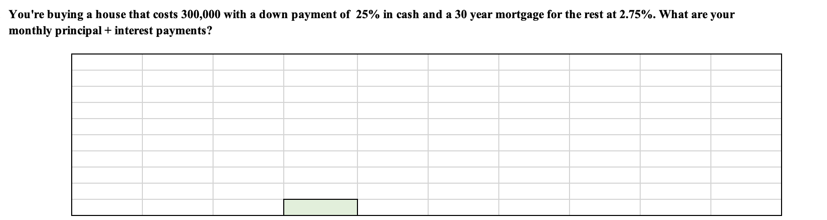  Please solve in EXCEL using excel formulas such as (ex: =NPV)
