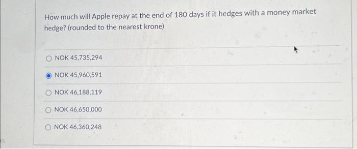 forward hedge? (rounded to the nearest dollar) US\$93,300 gain US\$46,650 loss US\$139,950
