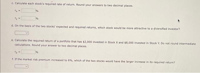 a 9.5% expected return, a beta coefficient of 0.8, and a 30